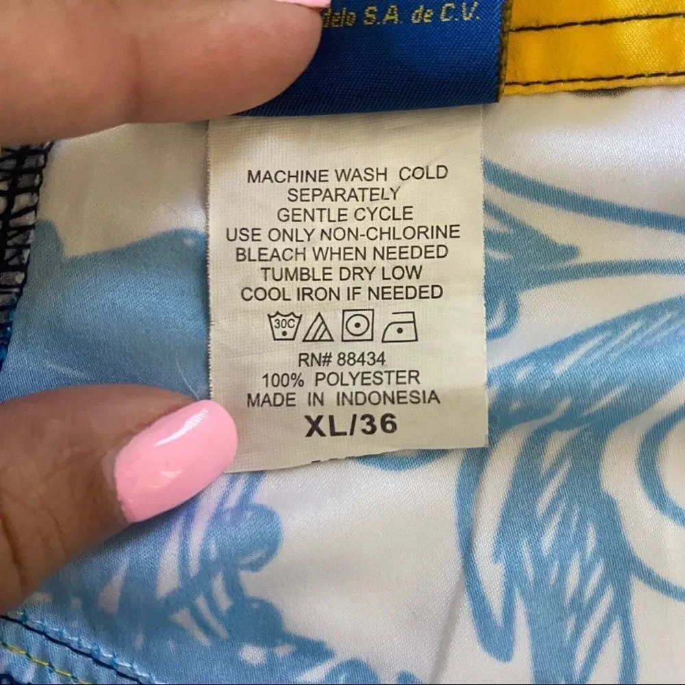 Corona Extra Yellow/Blue Board Shorts Sz XL‎ (36)